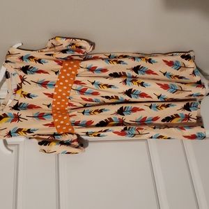 Girls feathered dress
